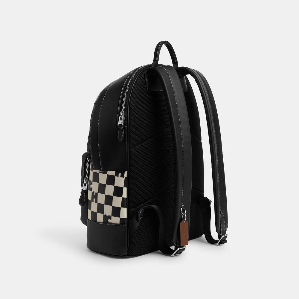 West Backpack With Checkerboard Print - Picture 3 of 4